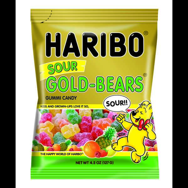 Haribo Haribo Sour Gold-Bears 4.5 oz., PK12 31220